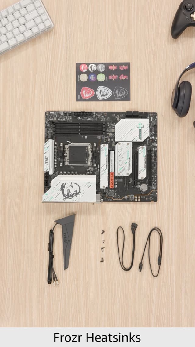 MSI X670E GAMING PLUS WIFI Gaming Motherboard (AMD Ryzen 9000/8000/7000 Series Processors, AM5, DDR5, PCIe 5.0, SATA 6Gb/s, M.2 slots, USB 3.2 Gen 2, Wi-Fi 6E, Bluetooth 5.3, 2.5Gbps LAN, HDMI/DP,ATX)