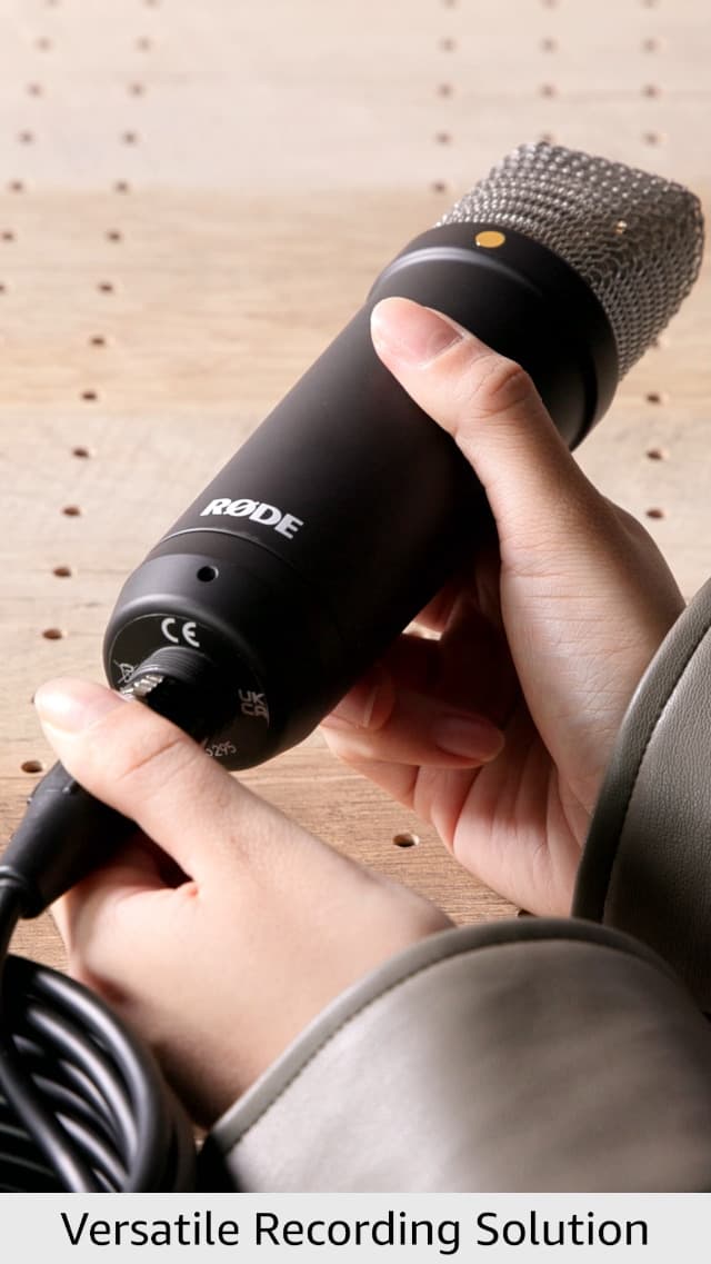 RØDE NT1 Signature Series Condenser Microphone with SM6 Shockmount and Pop Filter - Black