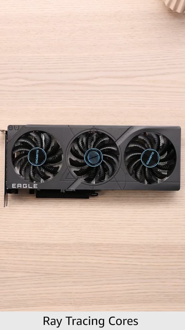 GIGABYTE GeForce RTX 4060 Eagle OC 8G Graphics Card, 3X WINDFORCE Fans, 8GB 128-bit GDDR6, GV-N4060EAGLE OC-8GD Video Card