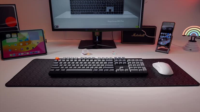 Keychron K10 Full Size 104 Keys Bluetooth Wireless Mechanical Gaming Keyboard for Mac Windows K Pro Brown Switch, Multitasking/White LED Backlight/USB C Wired Computer Keyboard