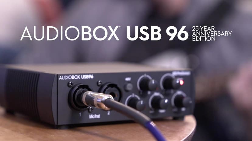 PreSonus AudioBox 96 25th Anniversary USB Audio Interface with Studio One Artist DAW Recording Software