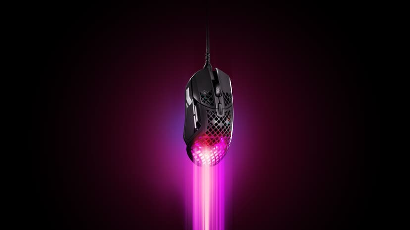 SteelSeries Aerox 5 - Holey RGB Gaming Mouse - Ultra-lightweight Water Resistant Design - 18K DPI TrueMove Air Optical Sensor