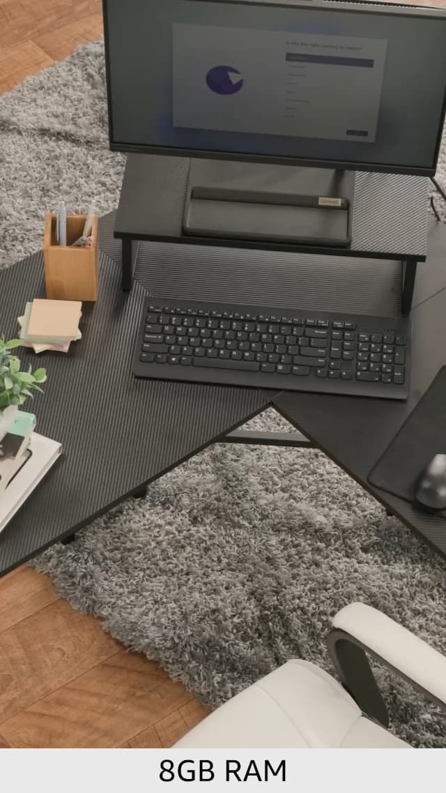 Lenovo IdeaCentre AIO 3i - All in One Desktop - PC Computer - Mouse & Keyboard Included - 21.5" FHD Display - Windows 11-8GB Memory - 256GB Storage - Intel Core i3-1215U
