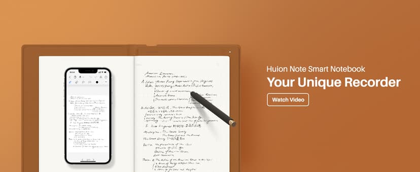 HUION Note 2-in-1 Digital Notebook Drawing Tablet With Battery-free Pen, Bluetooth Wireless Paper Tablet Electronic Writing Pad for Note-taking, Digital Art & Meeting, Refillable A5 Notepad, 9.5x7inch