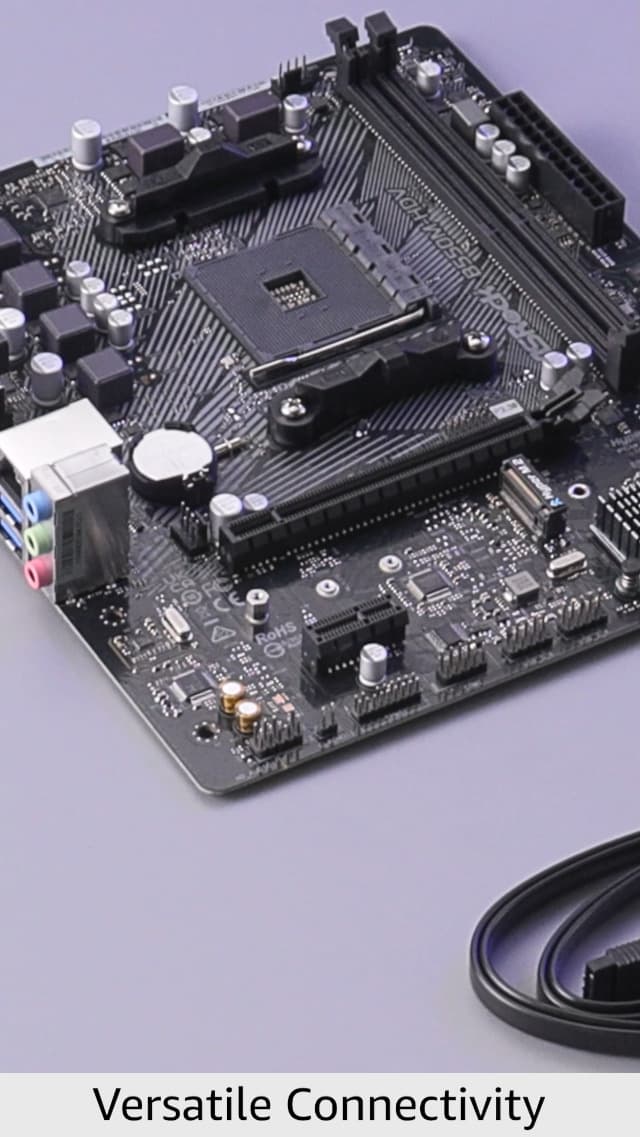 ASRock B550M-HDV Supports 3rd Gen AMD AM4 Ryzen™ / Future AMD Ryzen™ Processors Motherboard