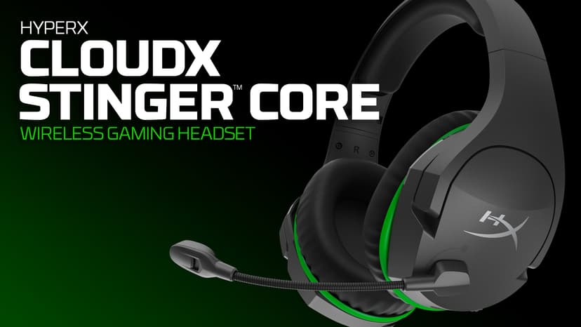 HyperX CloudX Stinger Core – Wireless Gaming Headset, for Xbox Series X|S and Xbox One, Memory foam & Premium Leatherette Ear Cushions, Noise-Cancelling,Black