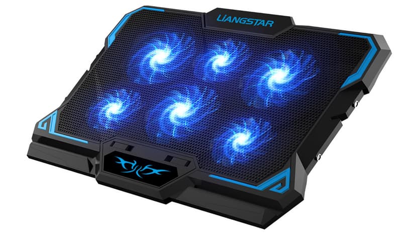 Laptop Cooling Pad, Laptop Cooler with 6 Quiet Led Fans for 15.6-17 Inch Laptop Cooling Fan Stand, Portable Ultra Slim USB Powered Gaming Laptop Cooling Pad, Switch Control Fan Speed Function