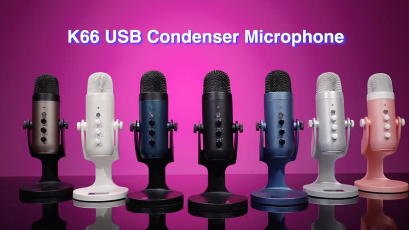 ZealSound USB Microphone,Condenser Computer PC Mic,Plug&Play Gaming Microphones for PS 4&5.Headphone Output&Volume Control,Mic Gain Control,Mute Button Vocal,YouTube Podcast on Mac&Windows(Black)