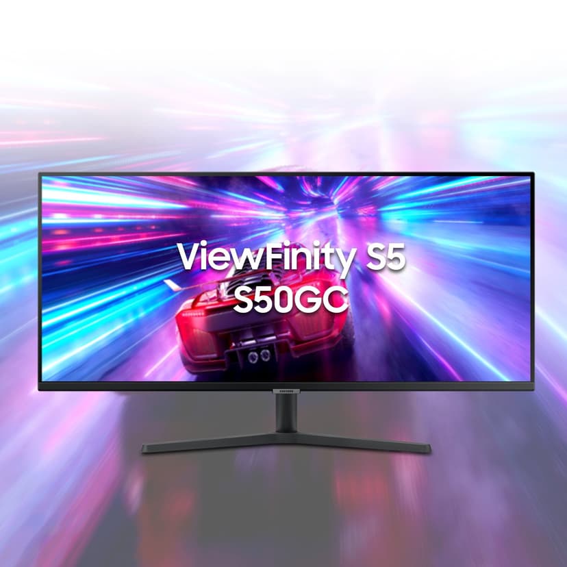 SAMSUNG 34" ViewFinity S50GC Series Ultrawide QHD Monitor, 100Hz, 5ms, HDR10, AMD FreeSync, Ultrawide Screen, Eye Care, Thin Bezels, PIP, PBP, LS34C50DGANXZA, 2023, Black