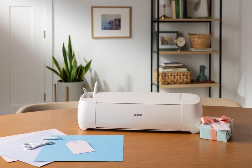 Cricut Explore 4 - Smart Cutting Machine (Seashell) | Engagement Plus Bundle - Includes EasyPress 3 Heat Press (9x9) + Mat, Tote Bag, Material Samplers, Machine Mat, Pens, Tools, & 25 Digital Images