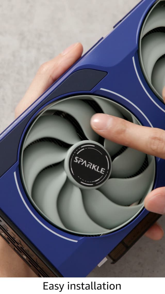 Sparkle Intel Arc B570 Guardian OC Graphics Card, 10GB GDDR6, Torn Cooling 2.0, Axial Fan, Breathing Light, Metal Backplate, SB570G-10GOC