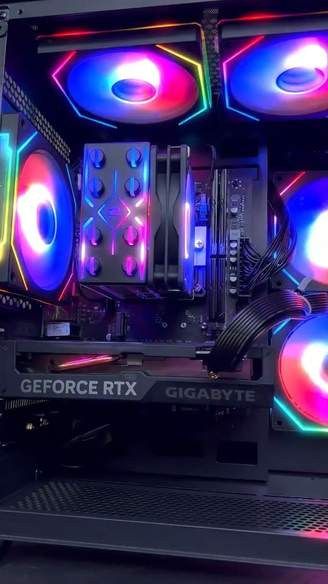 Gaming PC Desktop Computer,Intel Core i5 13400F,RTX 4060 8G,32GB DDR4 RAM 1TB SSD,ARGB Fan,Prebuilt Computer Tower for Gaming and Office