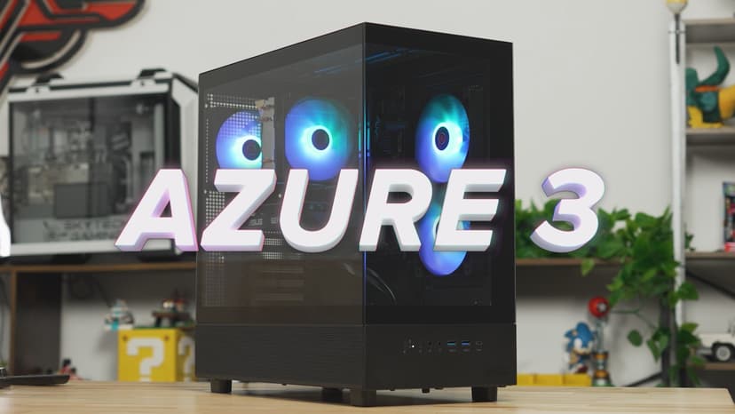 Skytech Azure Gaming PC Desktop, Ryzen 7 7700 3.8 GHz (5.3GHz Turbo), NVIDIA RTX 5060 8GB, 1TB NVMe SSD, 32GB DDR5 RAM 5200 RGB, 650W Gold PSU, Wi-Fi, Win 11