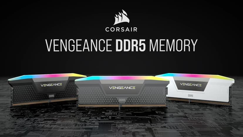 CORSAIR VENGEANCE RGB DDR5 RAM 32GB (2x16GB) 6000MHz CL36-44-44-96 1.35V Intel XMP 3.0 Computer Memory – Black (CMH32GX5M2E6000C36)