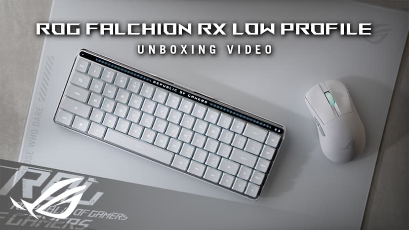 ASUS ROG Falchion RX Low Profile 65% Wireless Gaming Keyboard with ROG RX Red Low-Profile switches, tri-Mode Connection with ROG SpeedNova, Silicone dampening Foam, Touch Panel, and MacOS Support.
