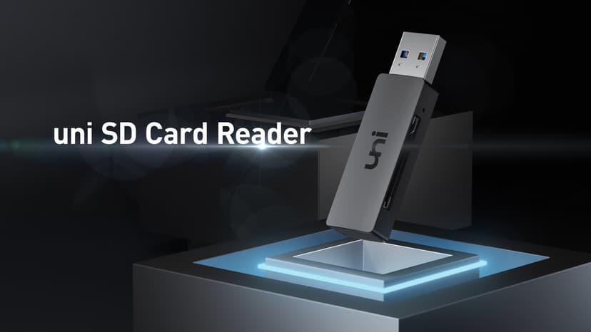 uni SD Card Reader, USB 3.0 SD Card Adapter High-Speed Micro SD Memory Card Reader Support SD/Micro SD/TF/SDHC/SDXC/MMC/UHS-I Card Compatible with Mac, Win, Linux, PC, Laptop, Chromebook, Camera