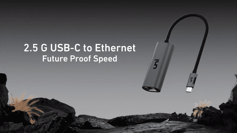 uni USB-C to Ethernet Adapter 2.5 Gbps, Blazing Fast Type-C(Thunderbolt 4/3 Compatible) to RJ45 Adapter, Sturdy Aluminum Gigabit Network Adapter, for MacBook Pro/Air 2023, Laptops, PC, NAS, etc.