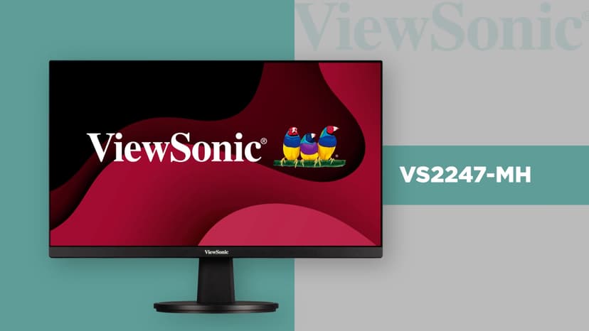 ViewSonic VS2247-MH 22 Inch 1080p Monitor with 100Hz, FreeSync, Thin Bezels, Eye Care, HDMI, VGA Inputs for Home and Office