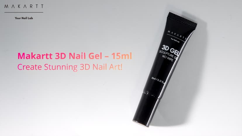 Makartt 3D Nail Art Gel 2 Pcs 15g DIY No Wipe 3D Molding Gel for Nails Decoration, Manicure Sculpture Nails
