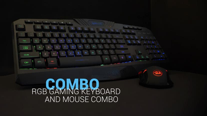 Redragon S101 Gaming Keyboard, M601 Mouse, RGB Backlit Gaming Keyboard, Programmable Backlit Mouse, Value Combo Set [New Version]