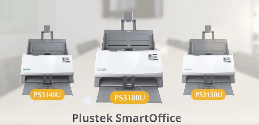 Plustek PS3140U Duplex Document Scanner, Citrix Ready & Twain Support for PC and Mac, Scan and Save Batch Documents