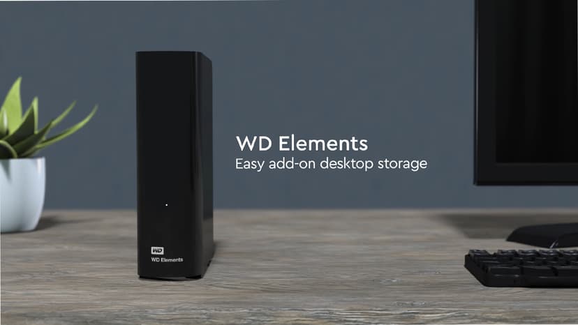 WD 20TB Elements Desktop External Hard Drive, USB 3.0 drive for plug-and-play storage - WDBWLG0200HBK-NESN