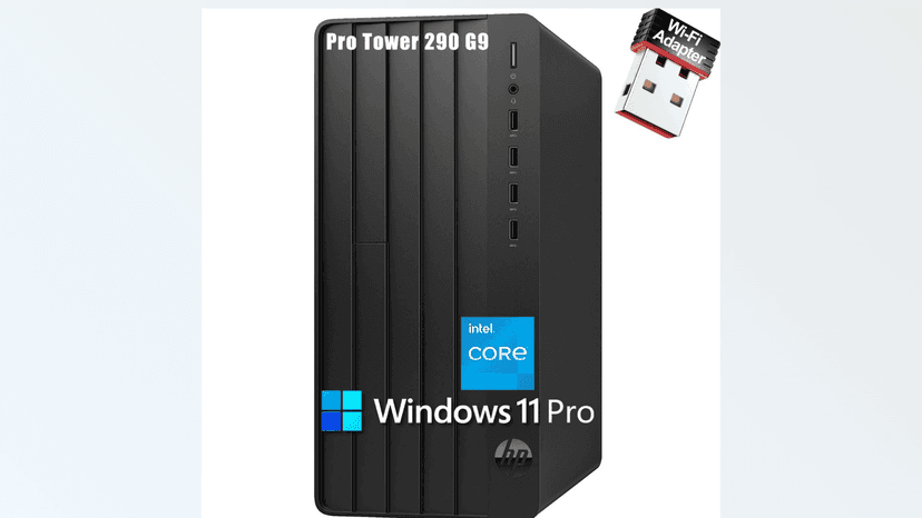 HP Desktop Computer Business Tower PC, 13th Gen Intel 4-Core Processor (Beat i5-12400), 64GB DDR4 RAM, 1TB PCIe SSD, WiFi Adapter, RJ-45, HDMI, VGA, KB and Mouse, Windows 11 Pro, Tichang