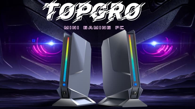 Mini Gaming PC Core i9-9980HK / GTX1650 4G, 32GB DDR4, 1TB PCIe4.0 SSD, RGB Lights, WiFi6E/BT5.3/1.0G LAN/2xHDMI 4K@60Hz Win11 Pro Mini Desktop PC Gaming Computer
