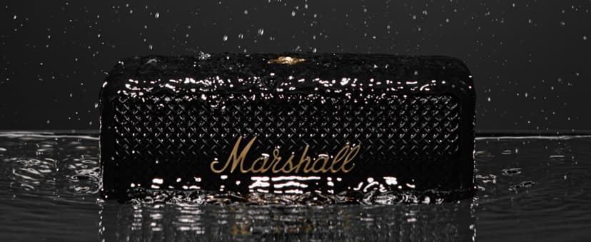 Marshall Emberton II Portable Bluetooth Speaker, Black & Brass