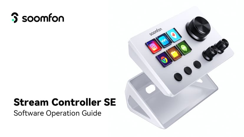 SOOMFON Stream Controller SE Stream Control Deck with 6 Customizable LCD Macro Keys to Trigger Actions in OBS Twitch YouTube for Content Creators Streaming Gaming Compatible with PC & Mac