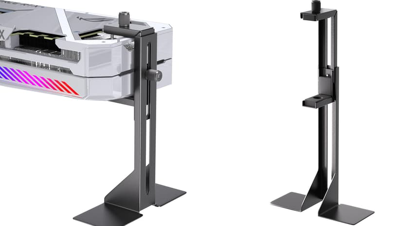 GPU Support Bracket, Graphics Card Support, GPU Brace, Video Card Holder Bracket with Bottom Adhesive, GPU Stand, Adjustable Anti Sag GPU Stand 35-120mm, Support GPU 4090 Thickness Support up to 75mm