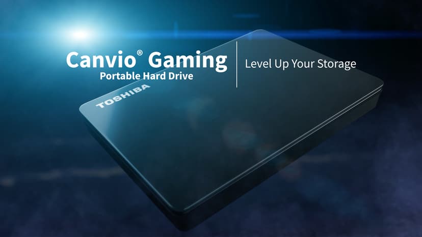 Toshiba Canvio Gaming 2TB Portable External Hard Drive USB 3.0, Black for PlayStation, Xbox, PC & Mac - HDTX120XK3AA