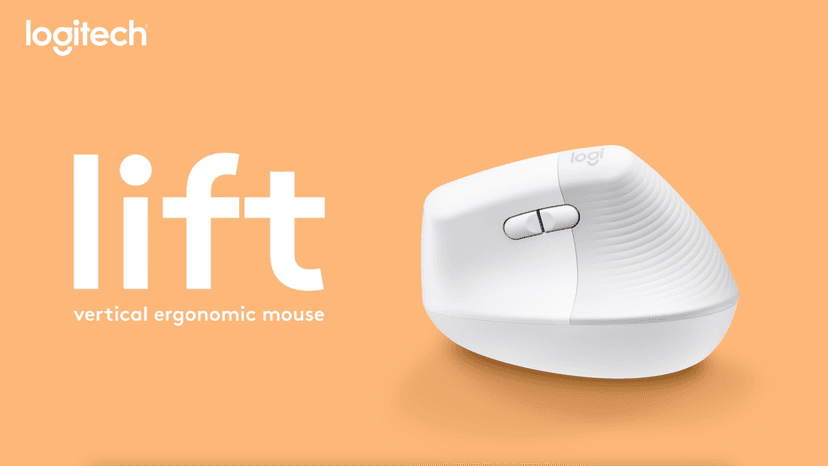 Logitech Lift Vertical Ergonomic Mouse, Wireless Bluetooth or USB Receiver, Quiet Clicks, 4 Buttons, Right Hand Wireless Mouse, Windows/macOS/iPadOS, Laptop, PC - Graphite
