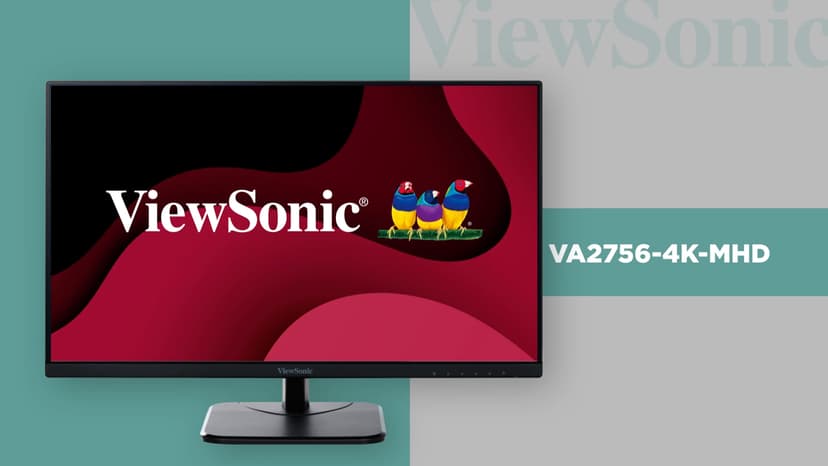 ViewSonic VA2756-4K-MHD 27 Inch IPS 4K Monitor with Ultra-Thin Bezels, HDMI and DisplayPort Inputs for Home and Office