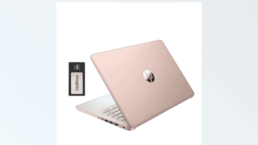 HP Stream 14" HD BrightView Laptop, Intel Celeron N4120, 8GB RAM, 288GB Storage (128GB eMMC + 160GB Docking Station Set), Intel UHD Graphics, 720p Webcam, Wi-Fi, 1 Year Office 365, Win 11 S, Gold