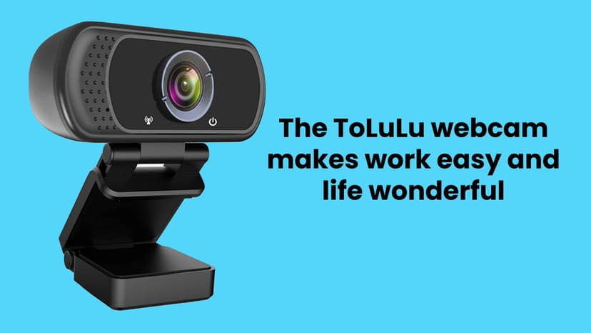 ToLuLu 1080P Webcam with Microphone, HD Webcam Web Camera with Tripod Stand, Widescreen USB Computer Camera, Streaming Mic Web cam for Online Calling/Conferencing,Facetime/YouTube Desktop Laptop PC