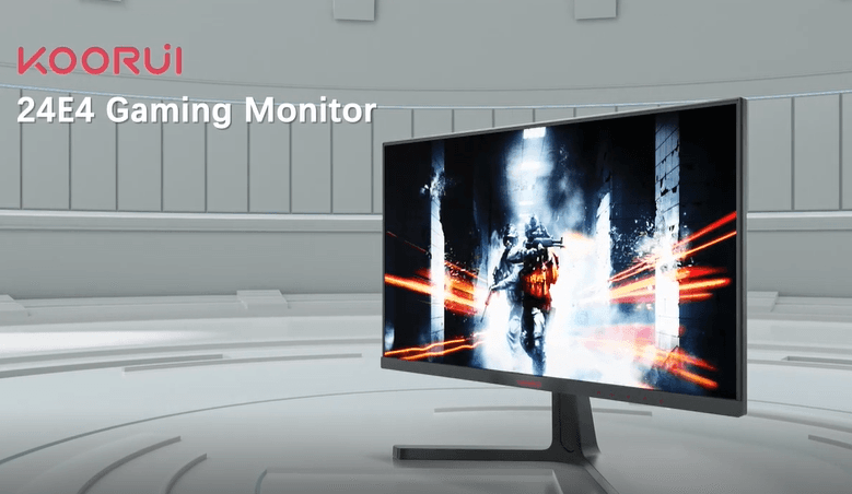 KOORUI 24 Inch Computer Monitor -FHD 1080P Gaming Monitor 165Hz VA 1ms, AdaptiveSync Technology, LED Monitors with Ultra-Thin, HDMI X2 /DP, VESA Compatible, Tilt Adjustable, Eye Care 24E4