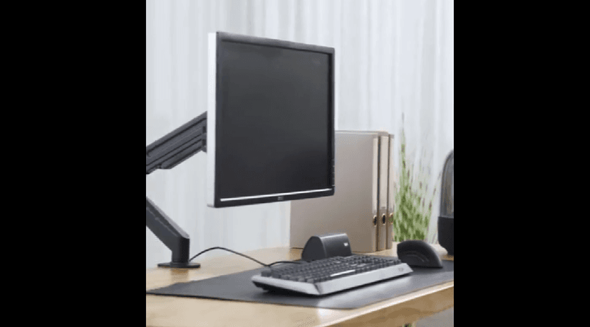Suptek Monitor Mount Gas Spring Monitor Arm Desk Mount Fully Adjustable Fits 17 20 22 23 24 26 32 inch Monitors Weight Capacity up to 22 lbs