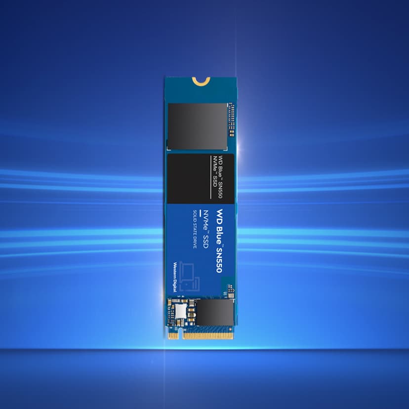 Western Digital 500GB WD Blue SN550 NVMe Internal SSD - Gen3 x4 PCIe 8Gb/s, M.2 2280, 3D NAND, Up to 2,400 MB/s - WDS500G2B0C