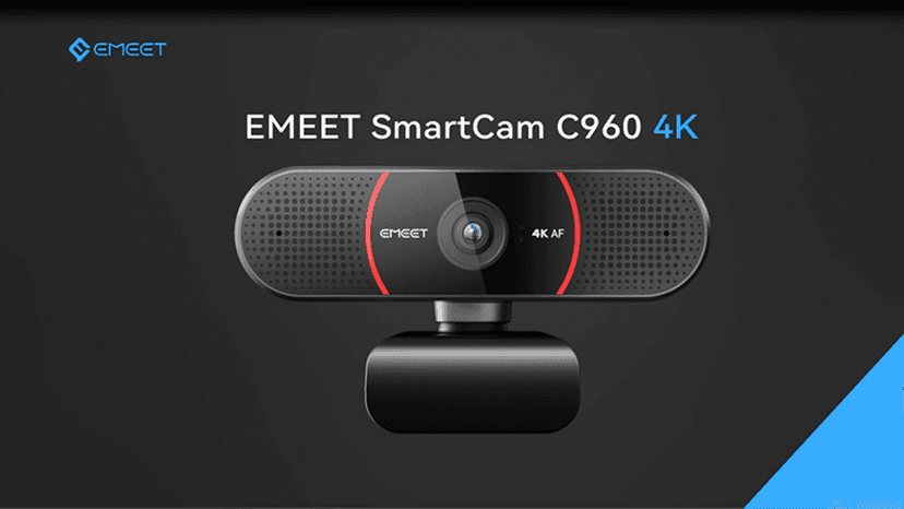 EMEET C960 4K Webcam for PC, 4K UHD Sony Sensor, PDAF Auto Focus, Dual AI Noise-Cancelling Mics, Auto Light Correction, 73° FOV, Plug&Play Webcam w/Privacy Cover, Works w/Zoom/Teams/Skype/Google Meet