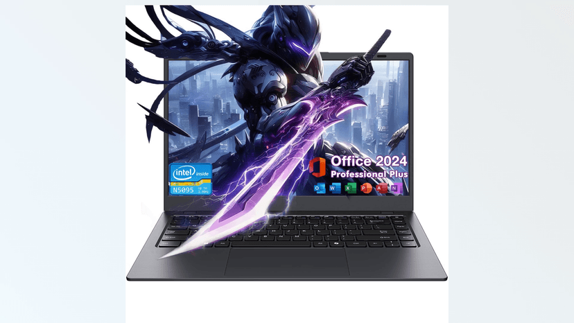 14.1" Windows 11 Pro Laptop Computer 8GB RAM 128GB SSD, Intel Celeron N5095(4C4T, up to 2.9Ghz) IPS Display, HDMI, Dual Band WiFi, BT5.0 Light and Thin Notebook PC for Work, School Student