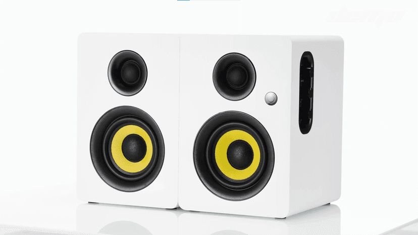 SW206 80W Active Dual-Mode Bookshelf Speakers, 4inch Studio Monitor and HiFi Mode, Optical Coaxial TRS Aux Bluetooth 5.0 USB with 24bit DAC, for Home Music System Turntable TV PC Desktop, White