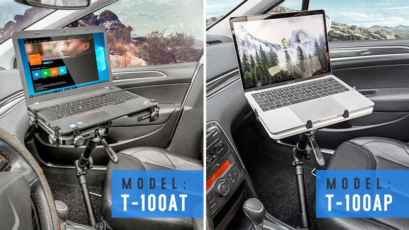 AA-Products T-100AT Aluminum Vehicle Notebook/Laptop/Netbook Computer Mount Holder for Trucks-Vans-Cars-SUVs