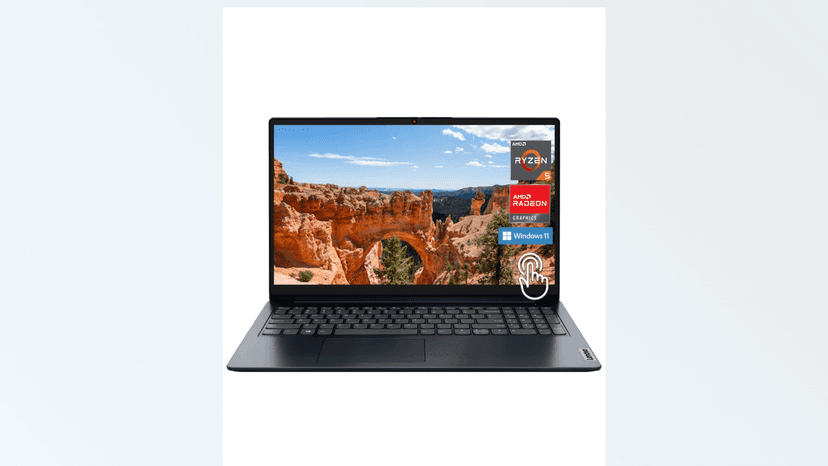 Lenovo Ideapad 1 Laptop, 15.6" FHD (1920x1080) IPS 300nits Anti-Glare Display, Touch, Ryzen 5 7520U, 8GB RAM, 512GB Storage, AMD Radeon Graphics, HDMI, Windows 11, HDMI, Abyss Blue