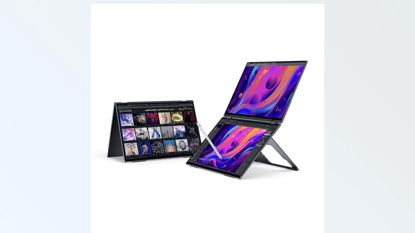 Dual View Portable Monitor Double Touch Screen 16"*2 FHD 60Hz 100% DCI-P3 400 Nit Stylus Support CNC Metal Shell for Laptop Tablet Phone for Windows MacOS X2