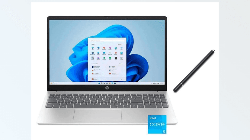 HP 15.6" HD Touch Screen Laptop | Intel Core i3-1215U (6 Cores, 8 Threads) | Intel UHD Graphics | Silver | 8GB RAM | 256GB SSD | Windows 11 S | Bundle with Stylus Pen