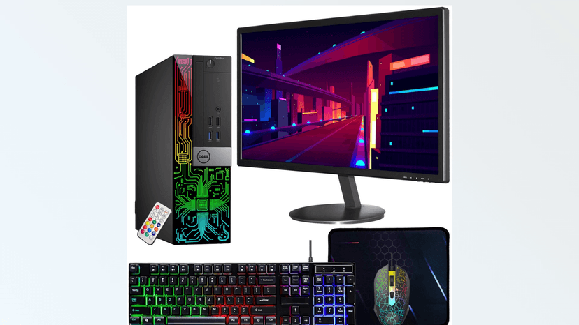 Dell OptiPlex 5050 Desktop Computers with 24 inch Monitor PC Bundle, 16GB DDR4 Ram 512GB M.2 NVMe SSD, WiFi, Bluetooth, i5-6500 3.2GHz, HDMI, Windows 10 Pro (Renewed)