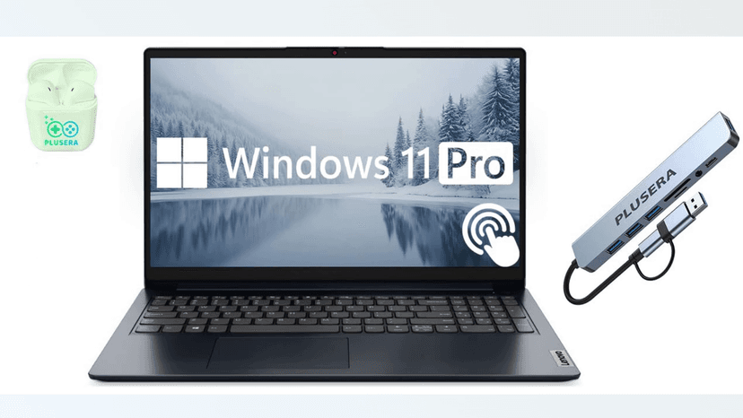 Lenovo IdeaPad 15.6” FHD Touchscreen Laptop, 40GB RAM 2.5TB Storage (2TB SSD+512GB Docking Station Set), 10-Cores Intel Core i5, Windows 11 Pro with Microsoft Office Included, PLUSERA Earphones