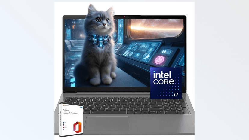 Lenovo IdeaPad 15.6 FHD Laptop w/Microsoft Office Lifetime License, AI-Powered Intel Core i7, Long Battery Life, Backlit KB, Fingerprint Reader, w/WOWPC Bundle, Win 11 (16GB RAM | 1TB PCIe SSD)