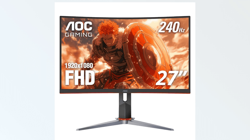 AOC C27G4ZH 27" Curved Frameless Ultra-Fast Gaming Monitor, FHD 1080p, 0.3ms 280Hz, HDMI/DP, Height Adjustable, 3-Year Zero Dead Pixel Guarantee, Black, Xbox PS5 Switch Compatible